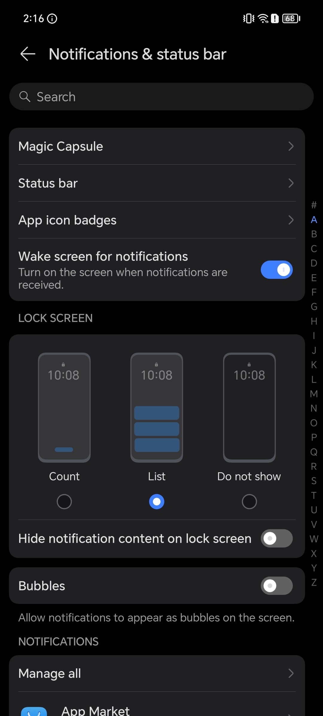 Honor 90 Lite Notifications Signal Support
